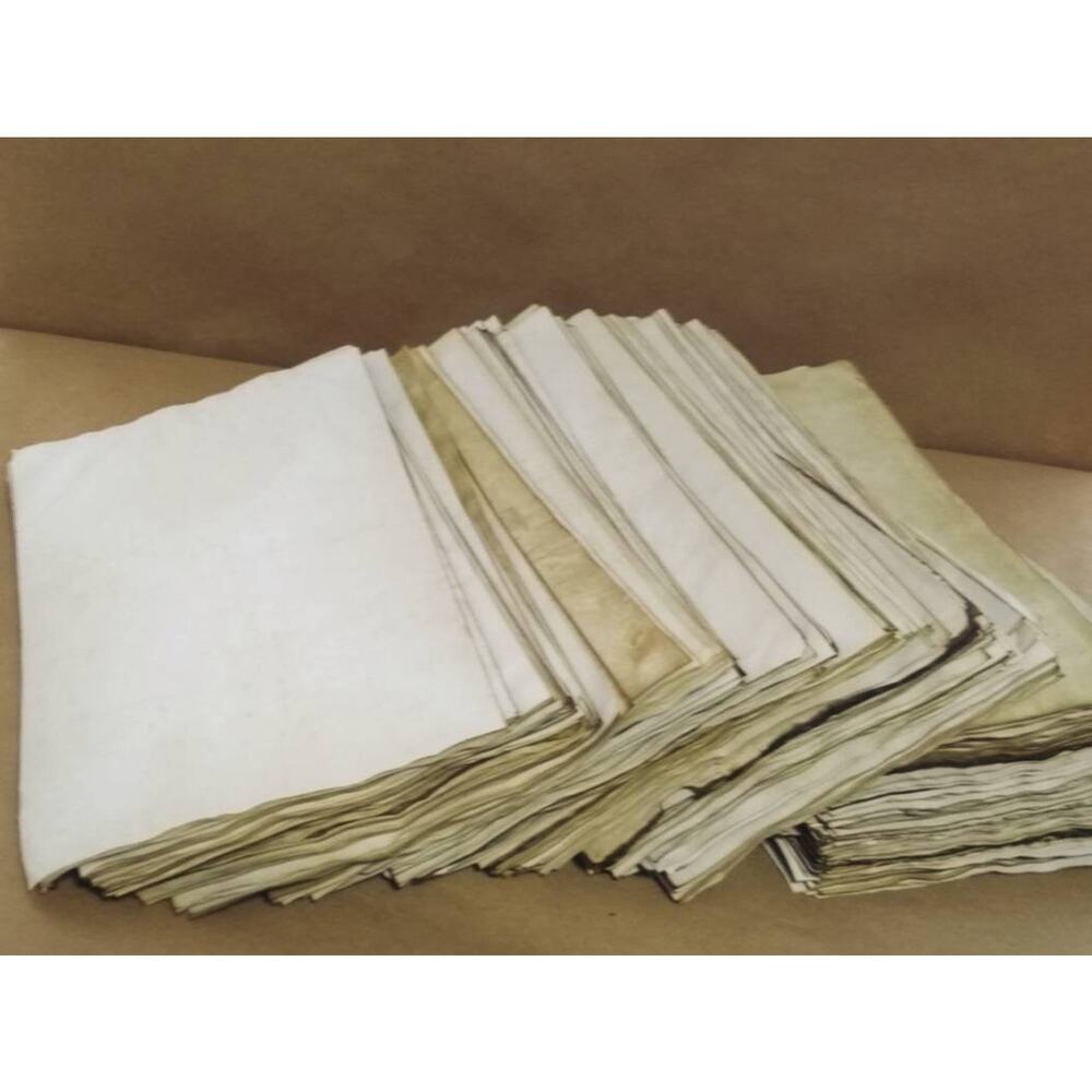 20 Coffee Dyed 8.5"x14" Papers, Hand Dyed Papers, Junk Journal Supply